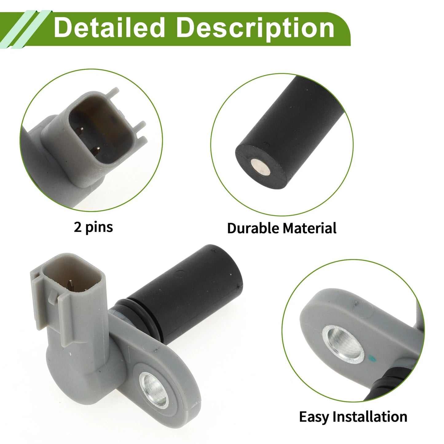Crankshaft Position Sensor for Ford Sable (2000-2001) 1 x Black