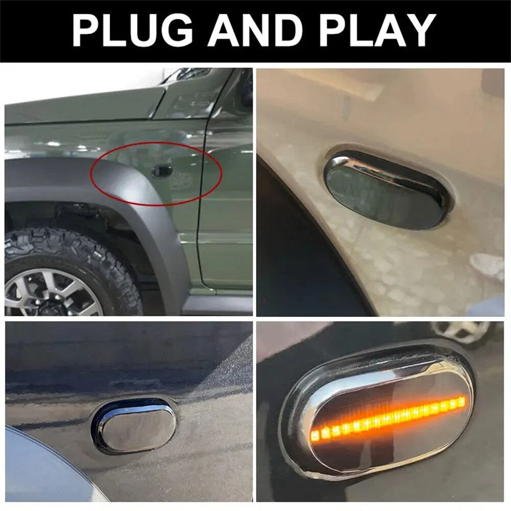 LED Dynamic Side Marker Turn Signal Indicator Lamp for Suzuki Jimny (1998-2023)