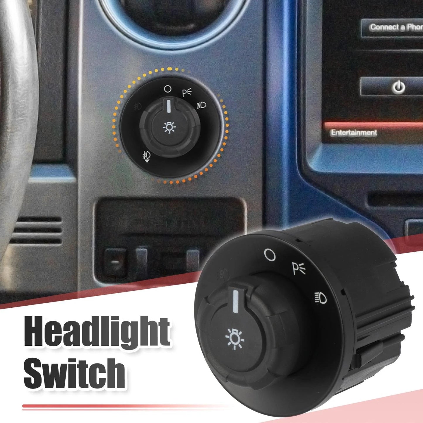 Headlight Switch Knob for Ford F-150 2009-2017 (Fits 2 x Knobs)