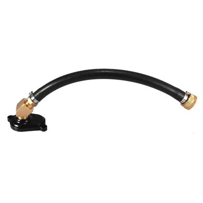 Black Engine Coolant Oil Cooler Back Flush Kit for Ford 6.0L Diesel (2003-2007)