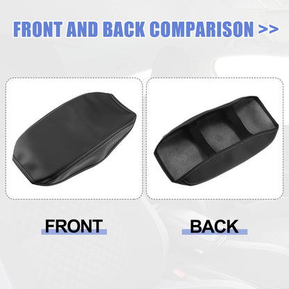 Black Center Console Lid Armrest Cover for Subaru Forester (2019-2021)