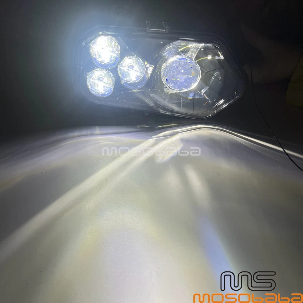 ATV LED Hi/Low Beam Angel Eye Headlights for Polaris RZR, ACE, Sportsman, Ranger