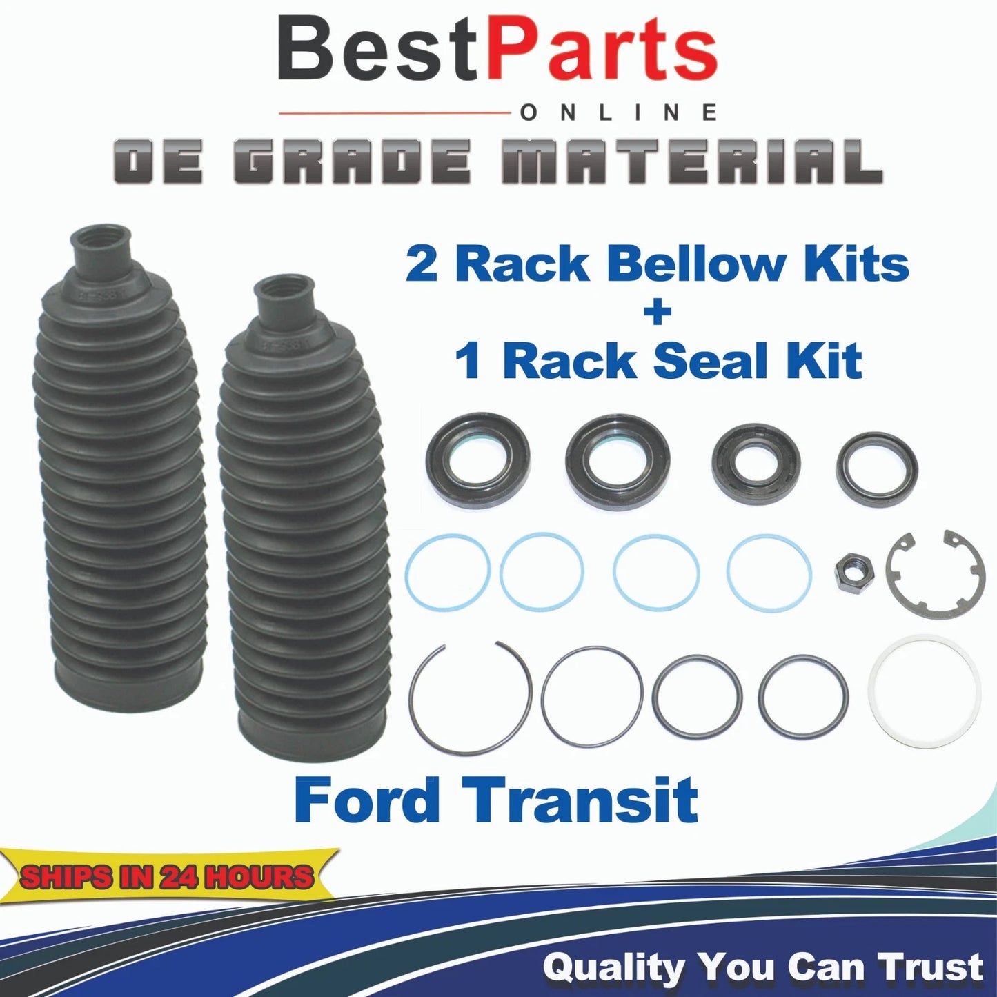 Steering Rack and Pinion Seal with Bellows for Ford Transit (2015–2019)