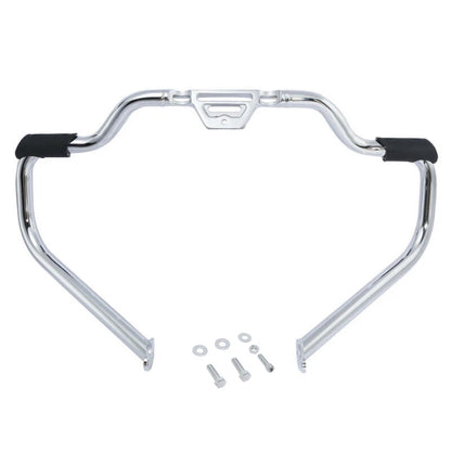 Chrome Mustache Highway Engine Guard Bar for Harley Softail (2000-2017)