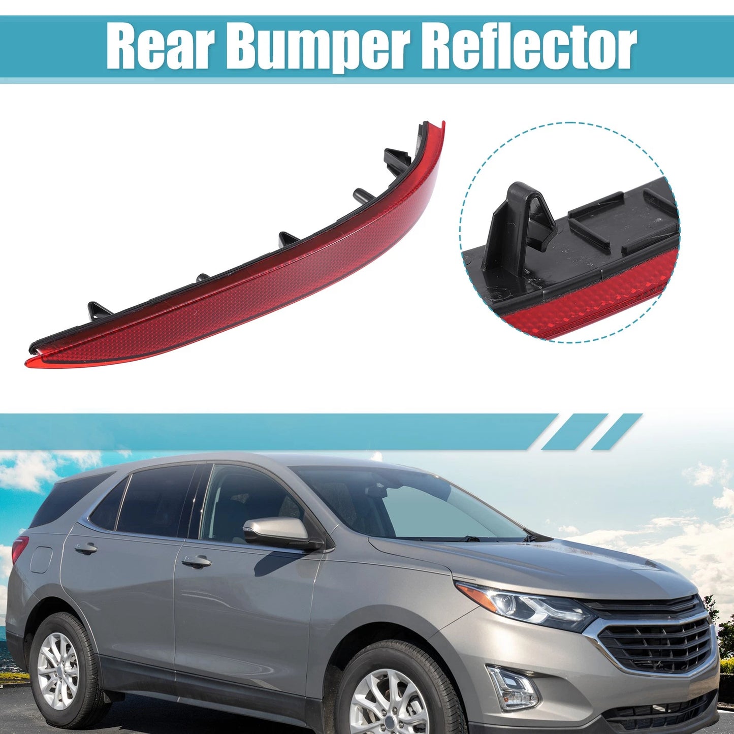 Right Side Rear Bumper Reflective Strip for Chevrolet Equinox (2018-2022)