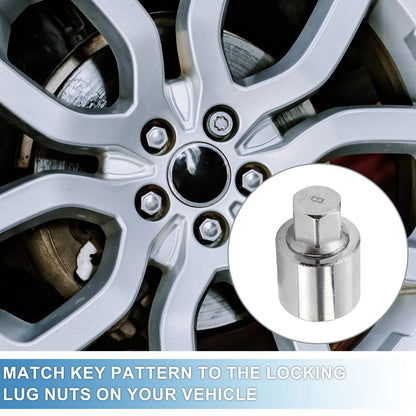 B Wheel Lock Lug Nut Anti-Theft Key Socket for Land Rover