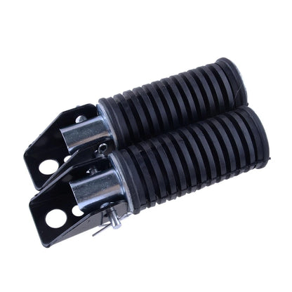 2 x Motorcycle Footpegs Rear Pedals for Suzuki GN125 QJ125 GS125 (2000-2023)
