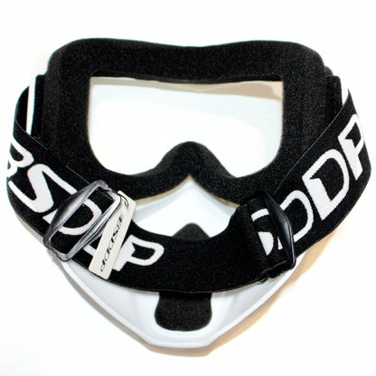 White Full Face Paintball Airsoft Mask Goggle for Motorcycle