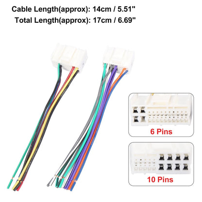 Car Stereo CD Player Wiring Harness Adapter for Kia Rio (2001-2005)