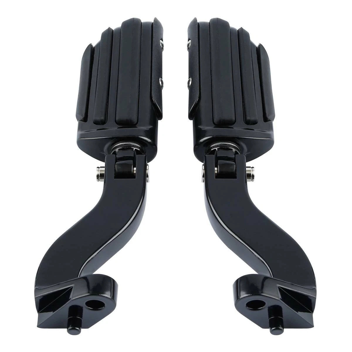 Black Rear Passenger Foot Pegs for Harley Road Street Glide (1993-2020)