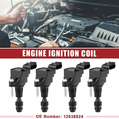 4 Pcs Automotive Engine Ignition Coils Pack Assembly for Buick LaCrosse