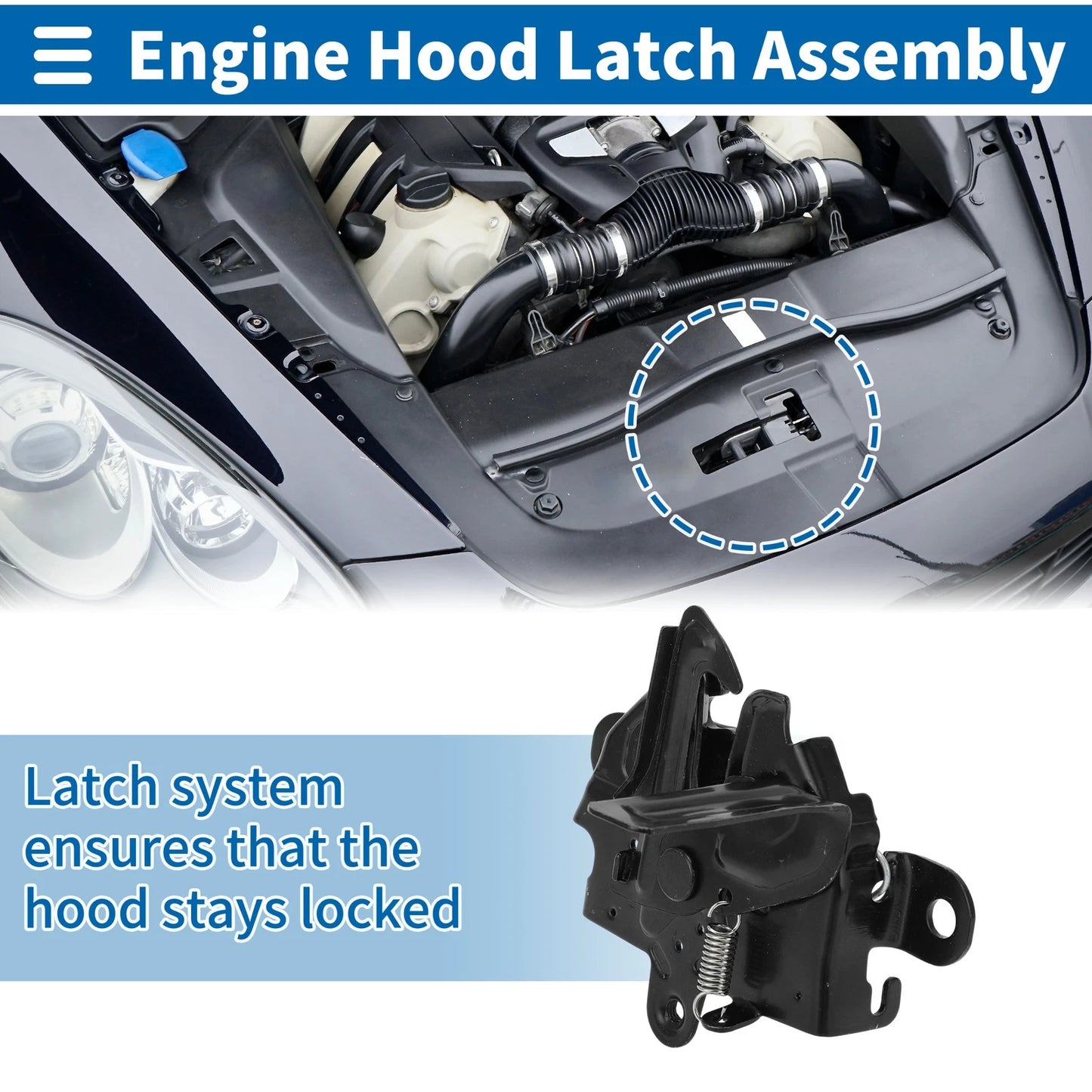 Hood Latch Assembly for Toyota Prius (2012–2017)