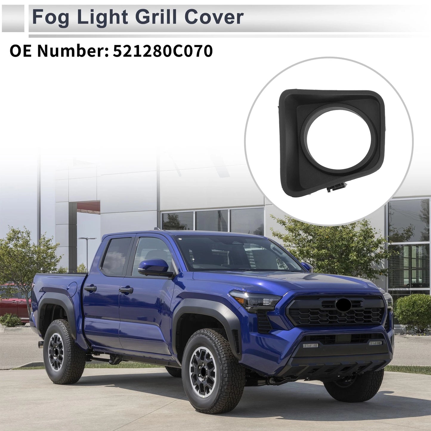 1 Pc Front Left Fog Light Grill for Toyota Tundra (2014–2020)