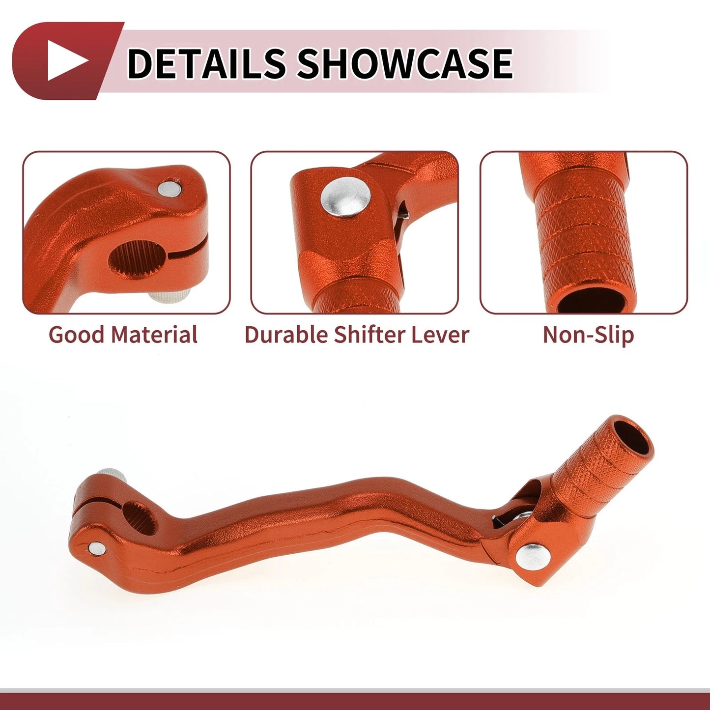 Folding Motorcycle Gear Shifter Lever for Bosuer M4 Orange