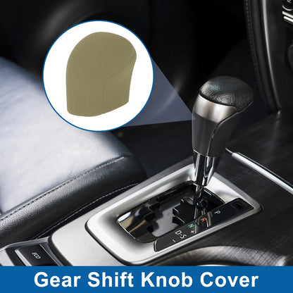Beige Silicone Automatic Gear Shift Knob Cover for Toyota Camry (2018-2024)