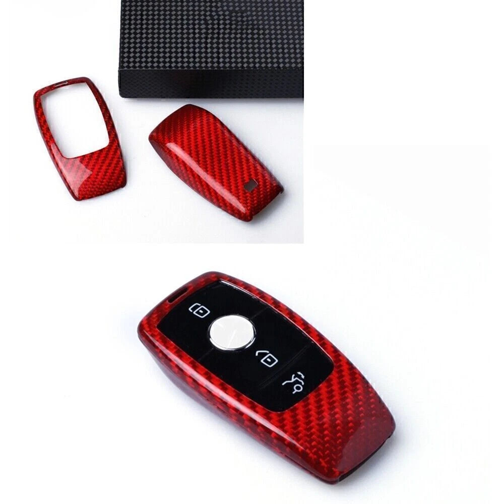Carbon Fiber Key Case Cover for Mercedes E Class W213 (2016-2018)