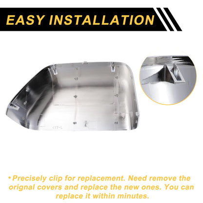 Left Side Mirror Cover Cap Chrome for Ford F-250 F-350 F-450 F-550 (2008-2016)