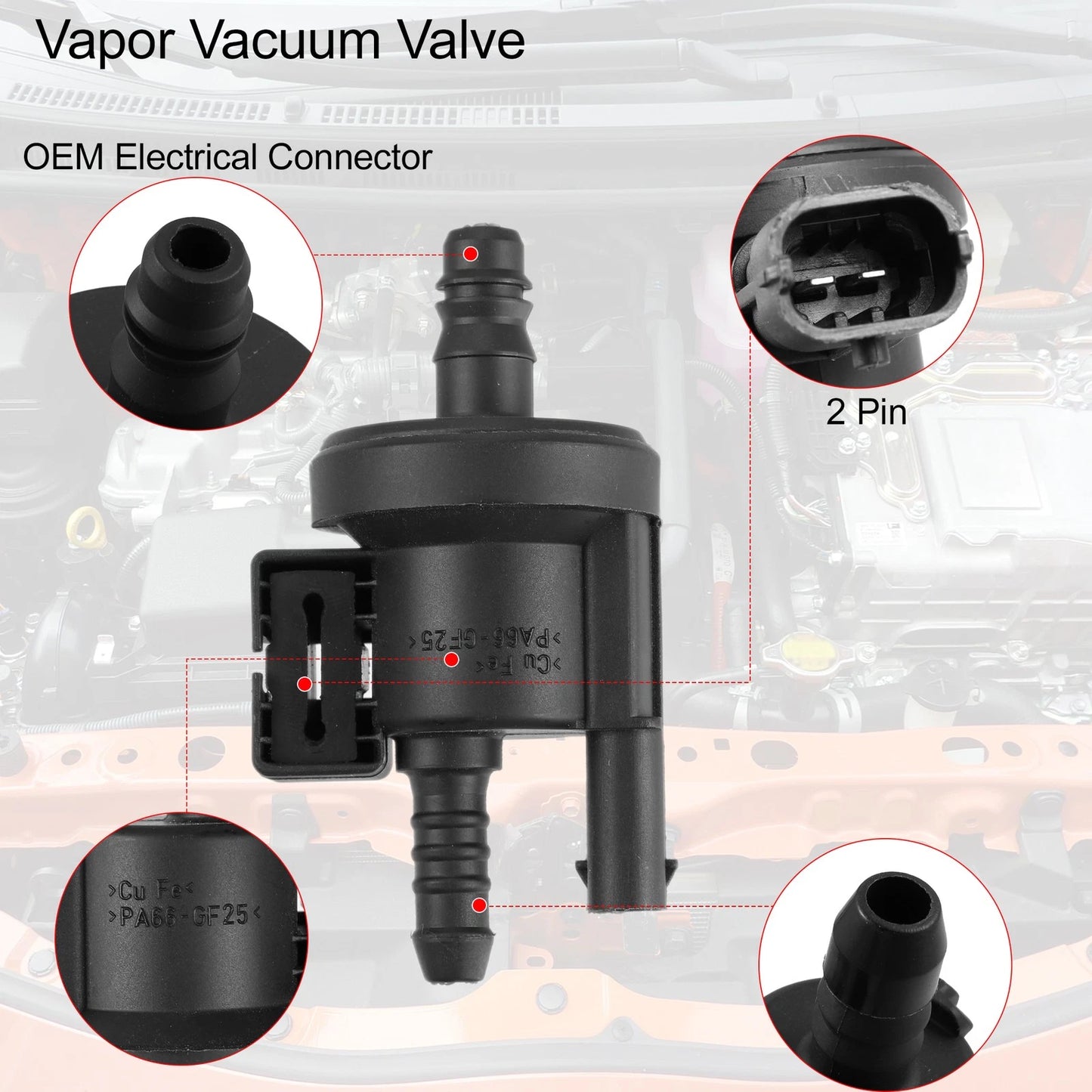 Vacuum Solenoid Purge Valve for Ford Fusion, Lincoln (2013-2016)