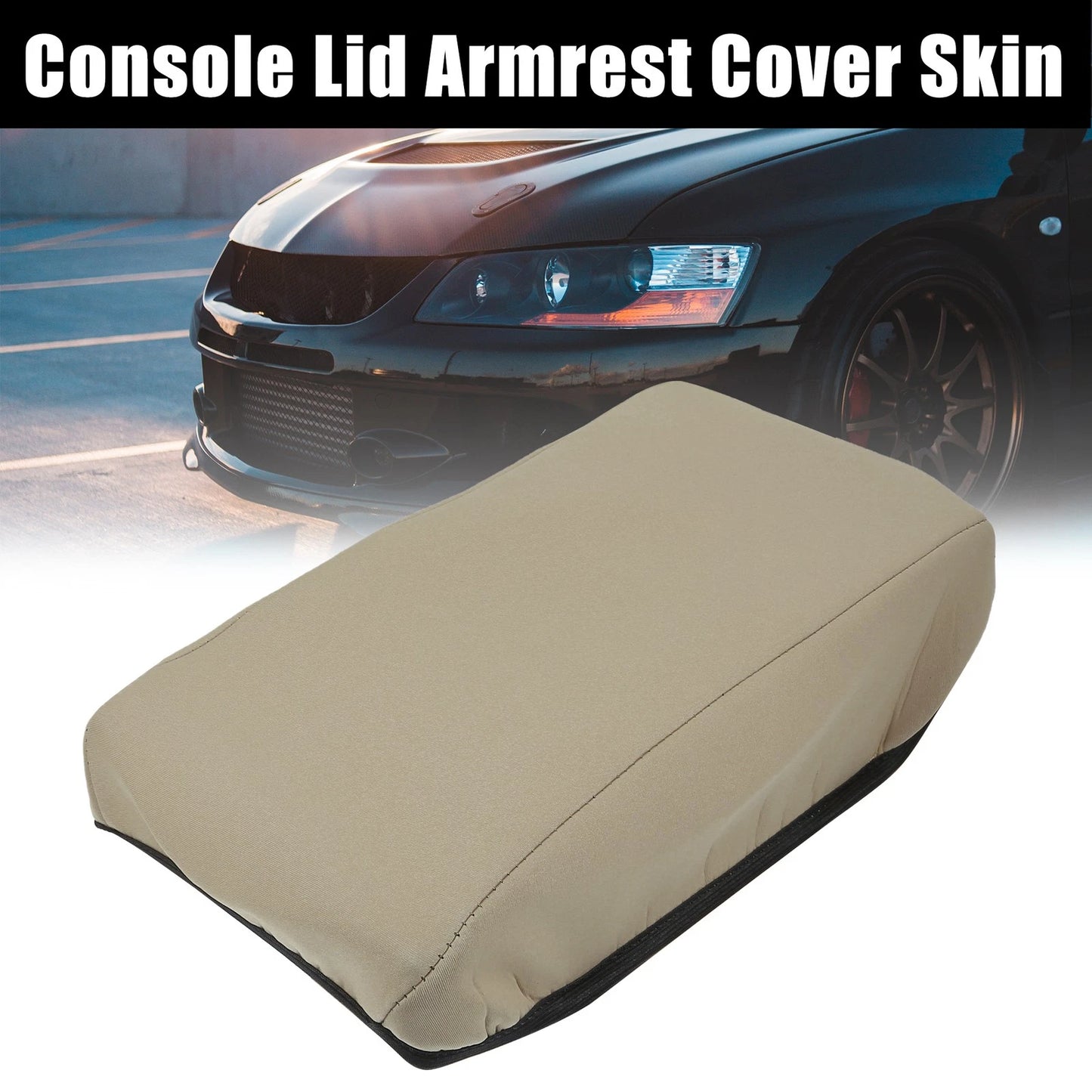 Neoprene Center Console Lid Armrest Cover for Ford Edge (2015-2022)