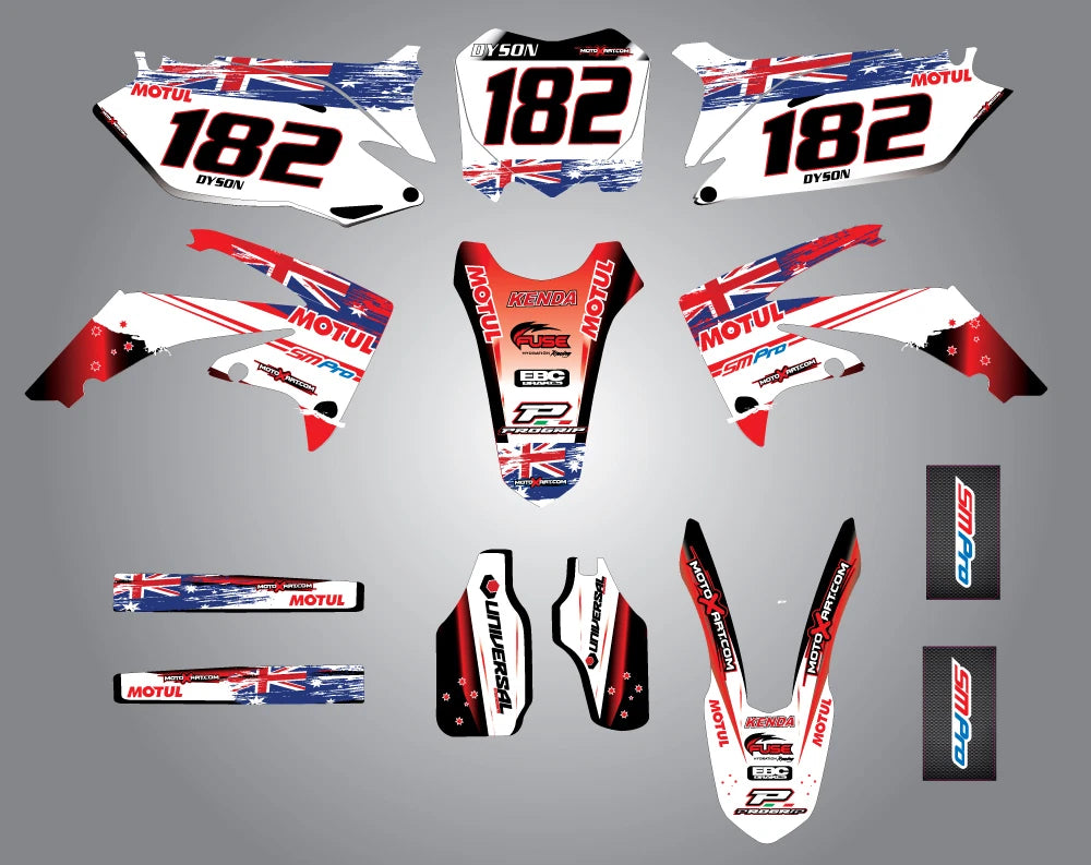 Custom Graphic Kit - Aussie Pride for Honda CRF 250 (2010-2012)