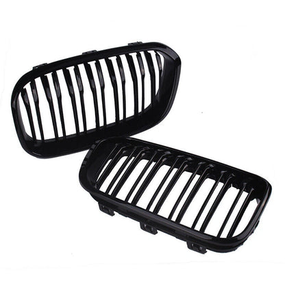 2 x Front Kidney Racing Grille for BMW F20 F21 1 Series (2015-2018)