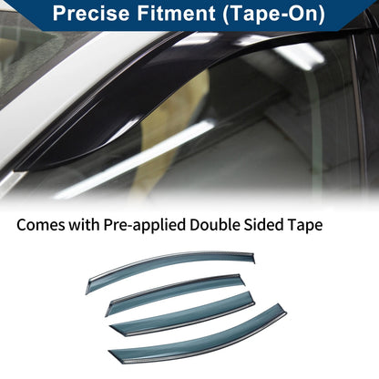Window Deflectors 1 Set for Ford Fusion (2013-2020) Side Vent Visors