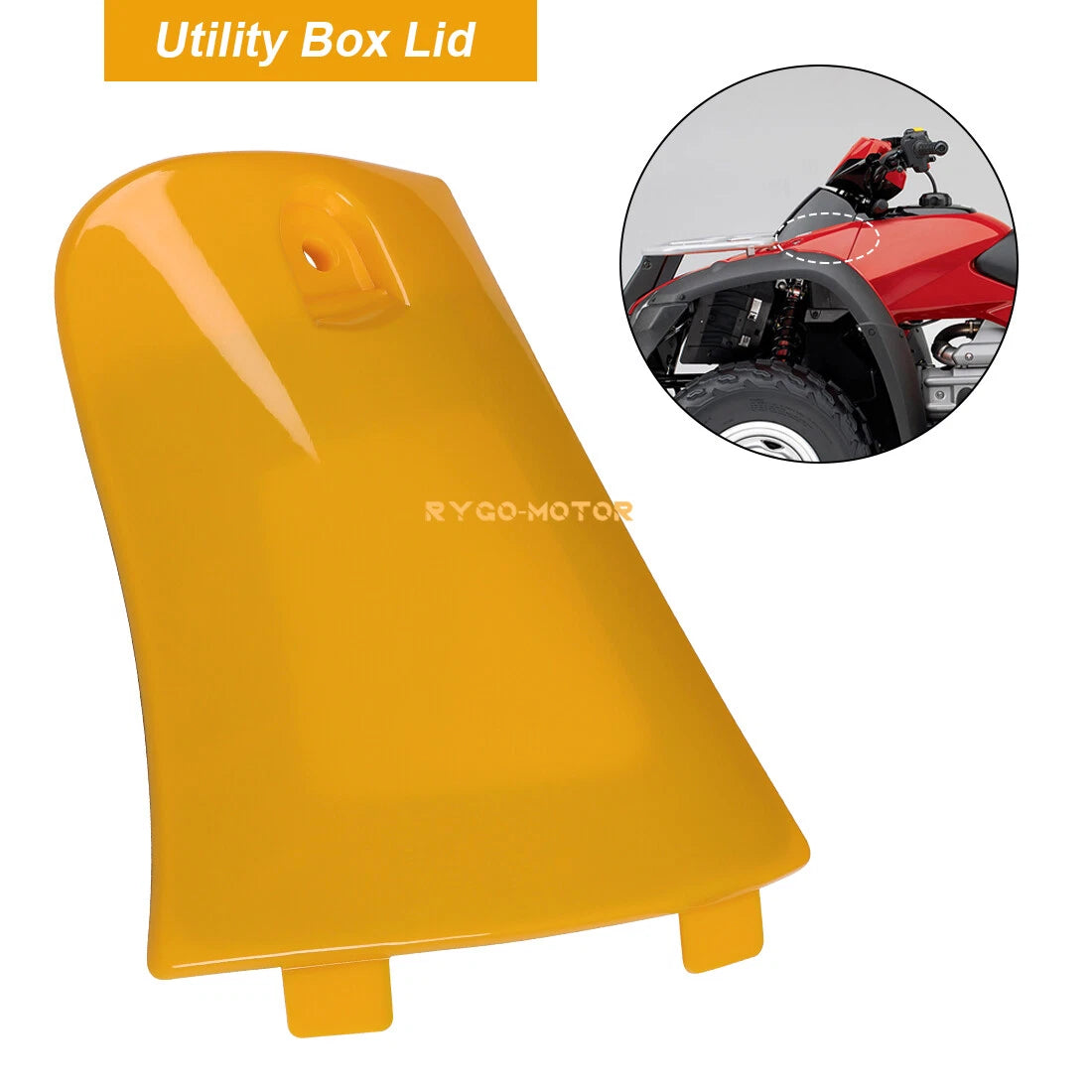 Yellow Utility Storage Box Cover Lid for Honda TRX 680 Rincon 650