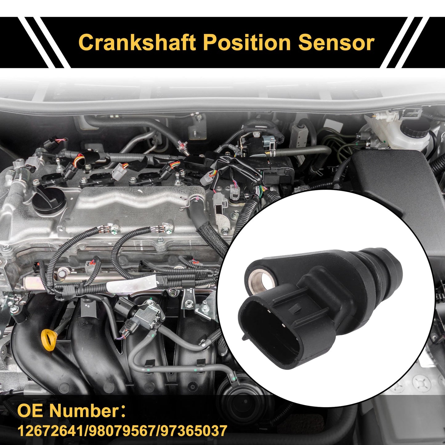 Crankshaft Position Sensor for GMC Sierra 2500HD Diesel (2015-2016)
