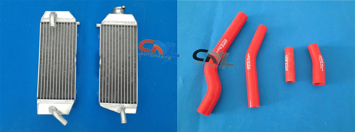 Aluminum Radiator & Red Hoses for YAMAHA YZ450F (2003-2005)