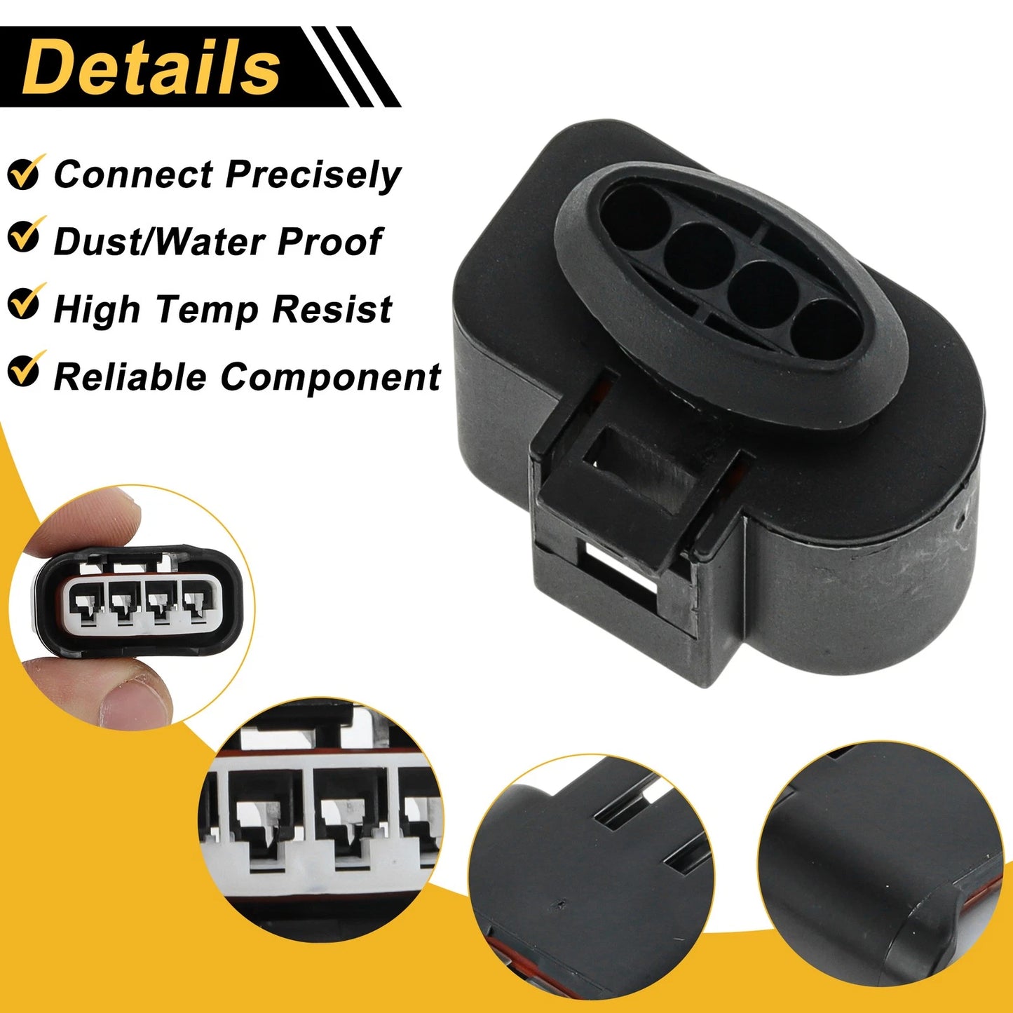 4 Pin Ignition Coil Connector Plug Adapter for Chevrolet Prizm (1999 - 2002)