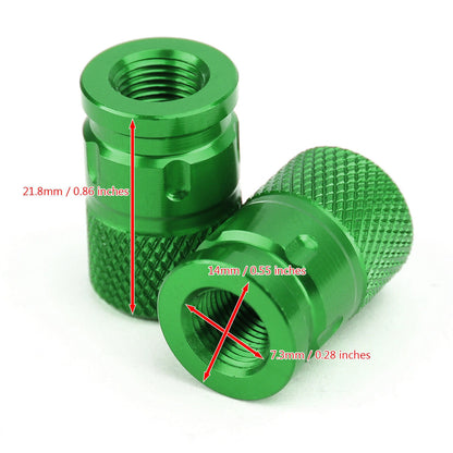 Aluminium Anti-Theft Valve Caps for Car Motorcycle Bike MTB (F3)