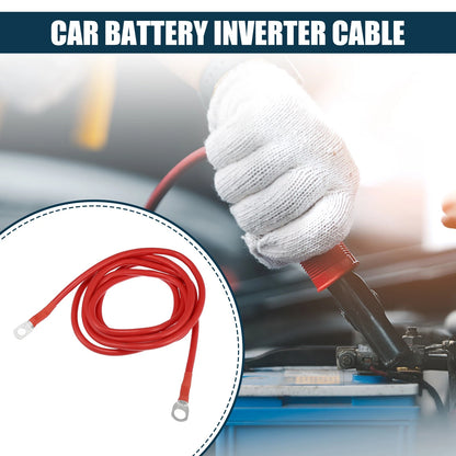 Cable for Car Marine Battery Inverter 5/16-3/8 7ft Red Copper