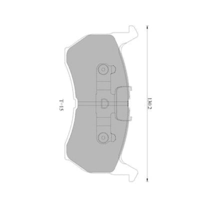 Front Disc Brake Pad Set for Ford Telstar TX5 2.0L (1985-1987)