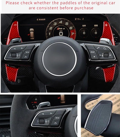 Steering Wheel Shift Paddle Extensions for Audi R8 RS3 RS4 RS5 TT RS (2007-2023)