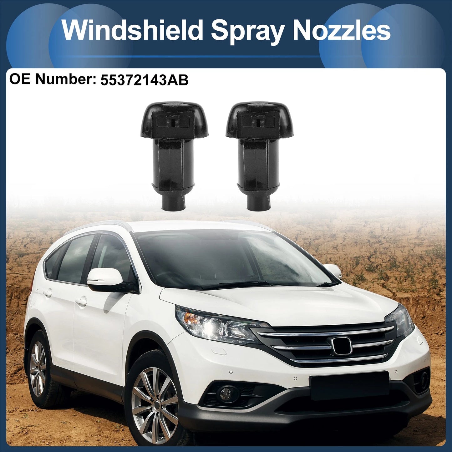 Windshield Washer Nozzle With Gasket Fluid Hose for Chevy