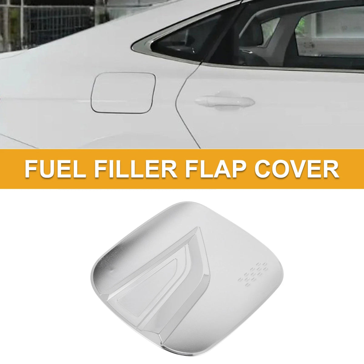 Fuel Tank Door Cap for Lexus NX (2022-2025) Chrome Silver Tone