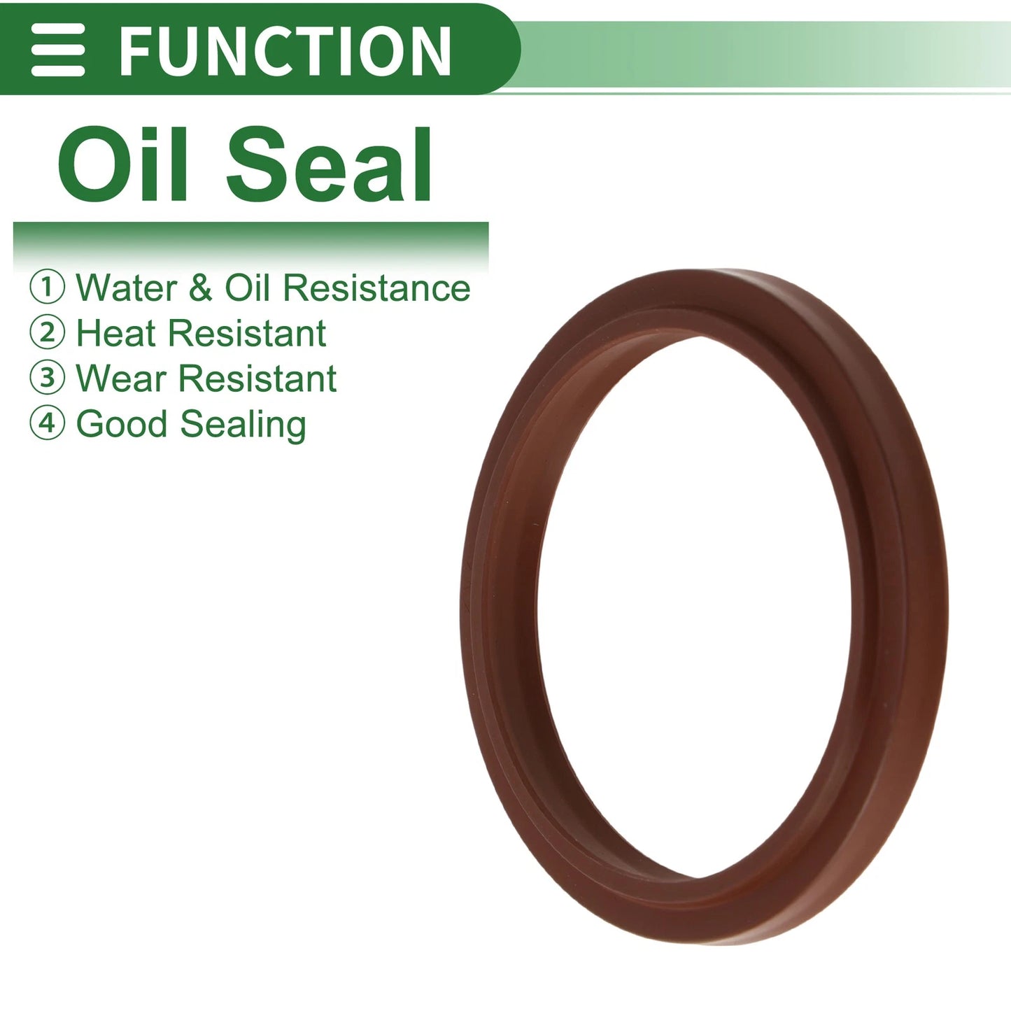Oil Seal / 50x60x5.5mm Brown 5 pcs / Seal for Make Model