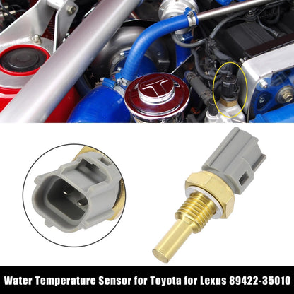2 x Pins Engine Water Coolant Temperature Sensor for Toyota Lexus (2000-2023)