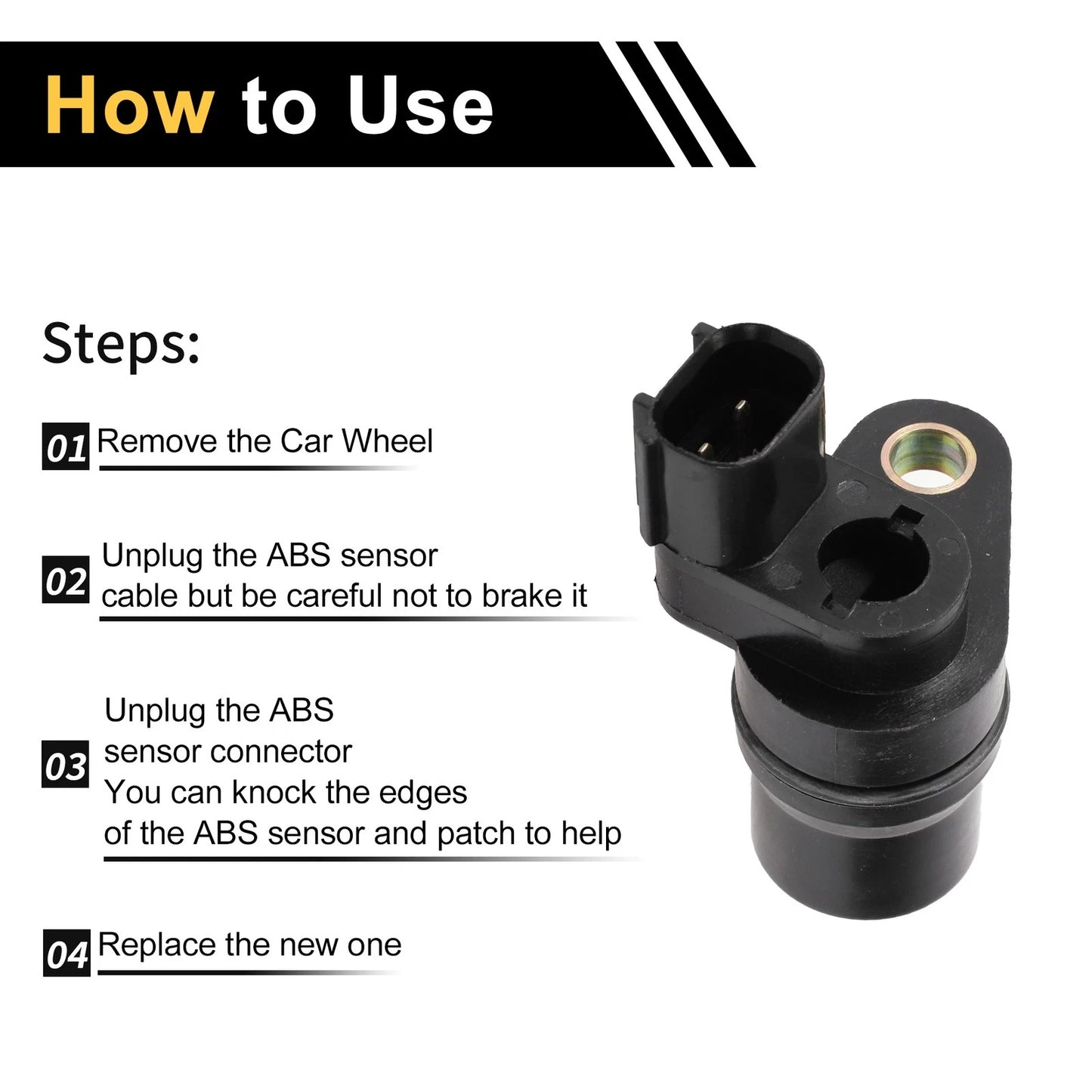 ABS Wheel Speed Sensor for Toyota Tacoma (1998-2004) 1 x Rear Right Sensor