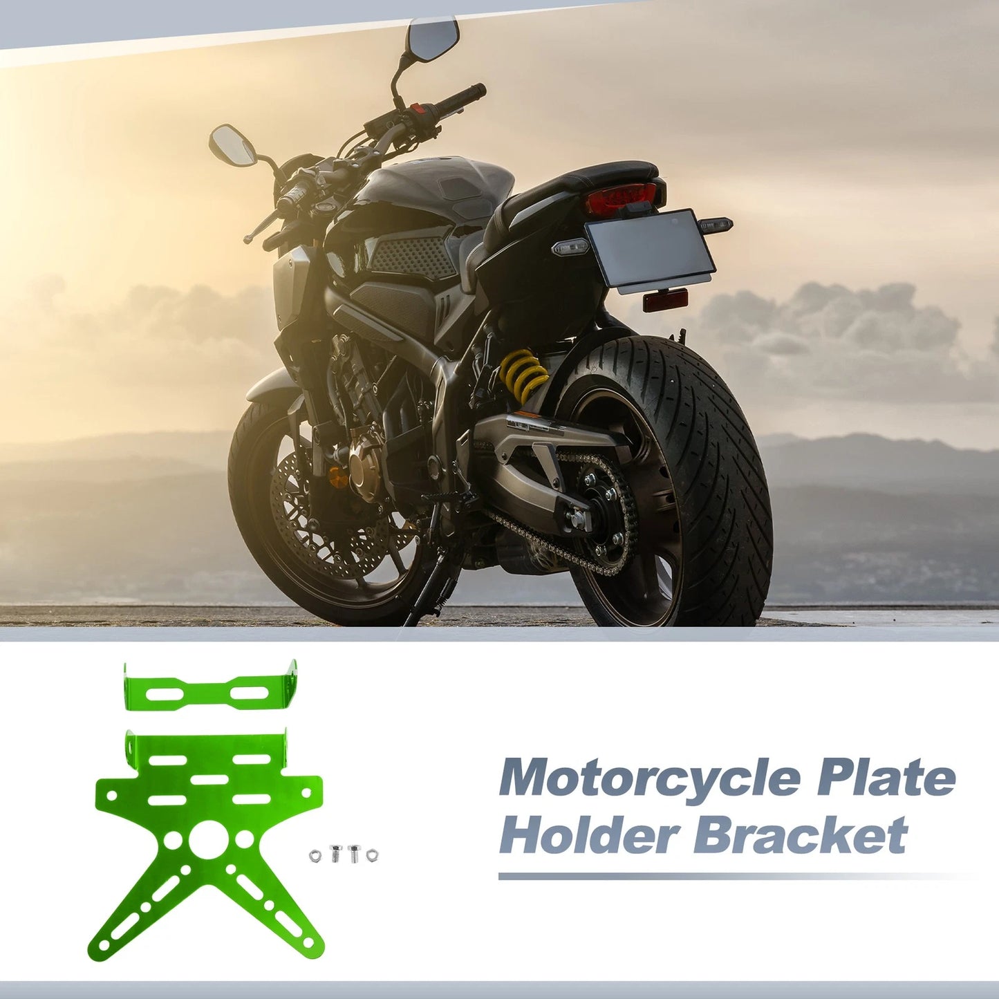 Plate Mount 26×10 mm Aluminum Alloy for Motorcycle