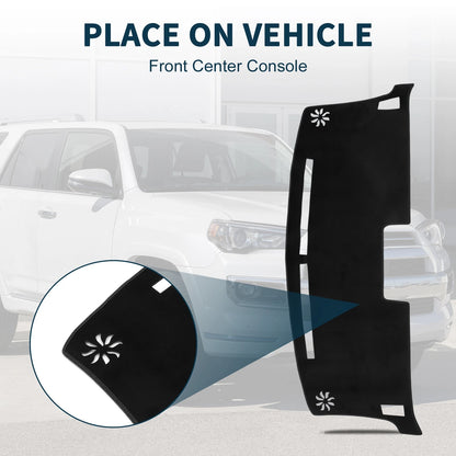 Dashboard Cover Mat for Nissan Moco MG33S Sun Protector Black (2011-2016)
