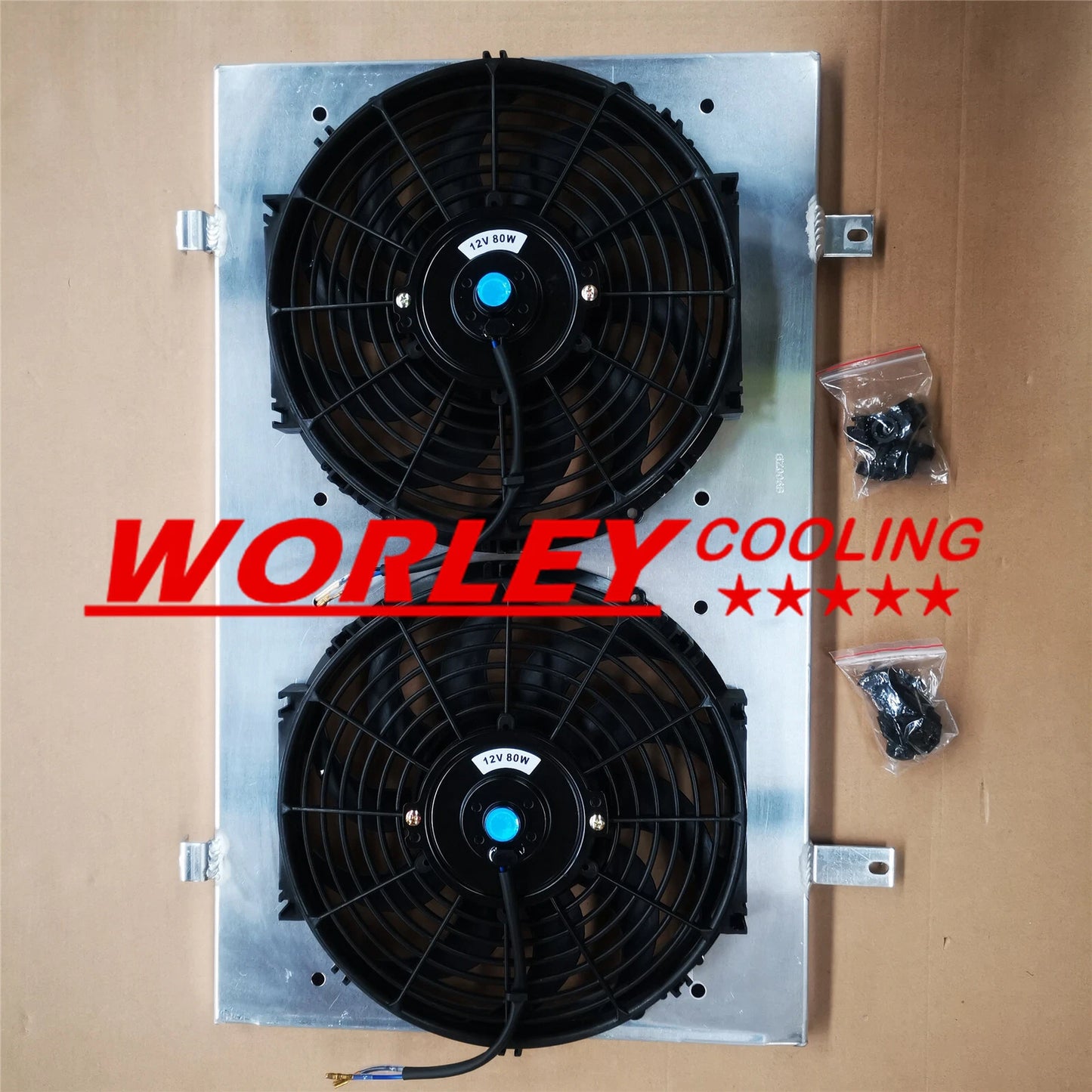 42MM Aluminum Radiator + Fan Shroud + 2 Fans for Nissan Skyline R33 R34 (1995-2002)