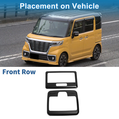 Front Row Light Trim Bezel for Suzuki Spacia Custom (2017-2024) Black