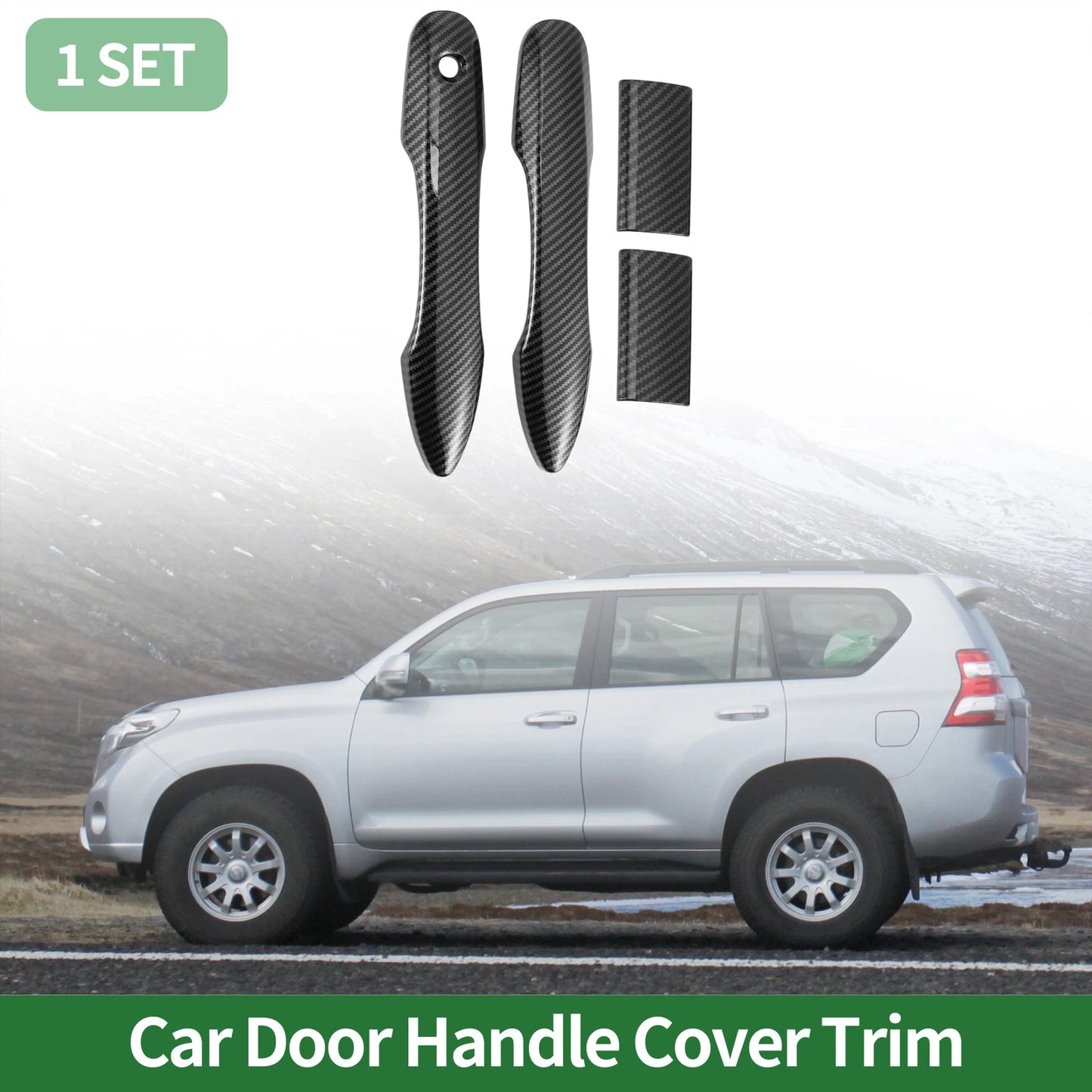 Door Handle Cover Trim for Toyota HiAce (2019-2020) Black