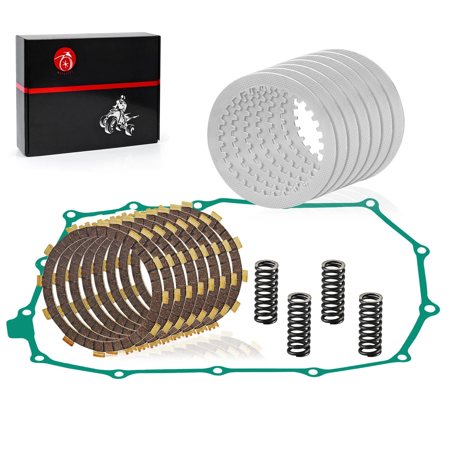 Clutch Friction Steel Plates Kit for Honda Shadow Spirit 750 VT750DC/V750C2