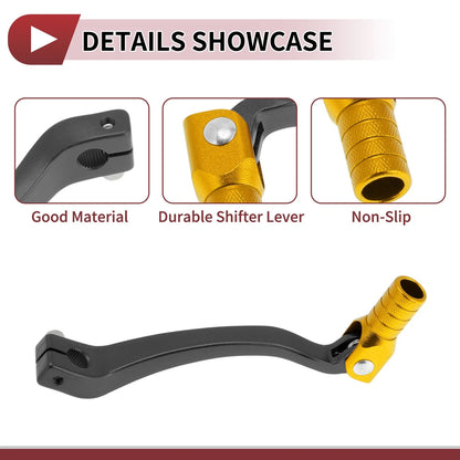 Shifter Lever Folding Gear Titanium/Gold Tone for Kayo T6