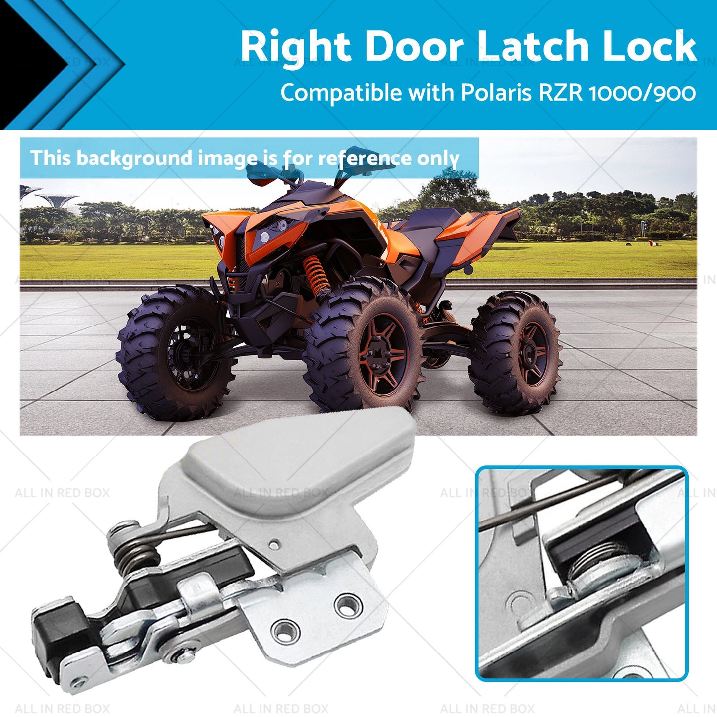 Right Door Latch Lock for 2016-2021 Polaris RZR 1000/900 & 2015-Up RZR Turbo/RS1