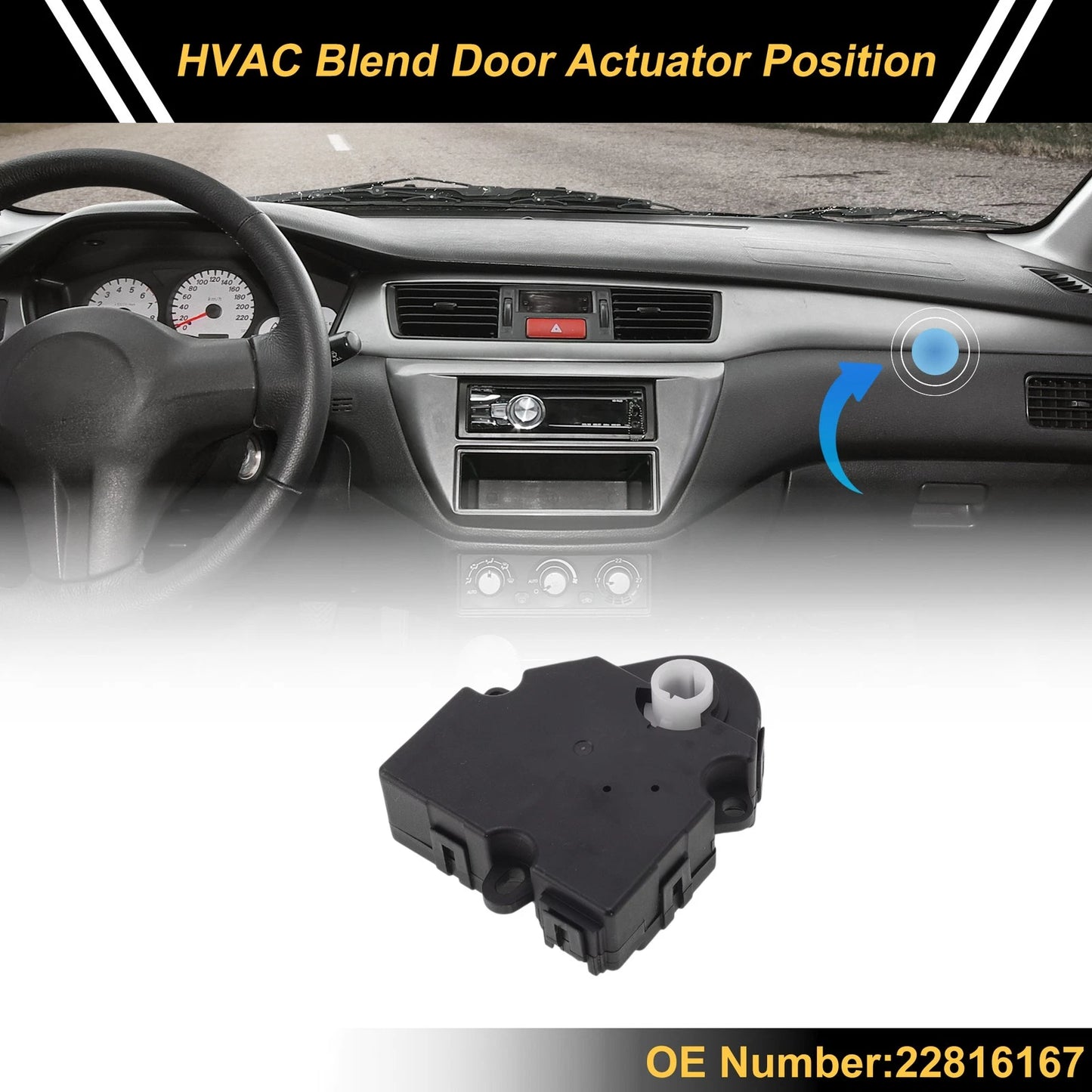 HVAC Heater Blend Door Actuator for Buick Enclave (2013–2017)