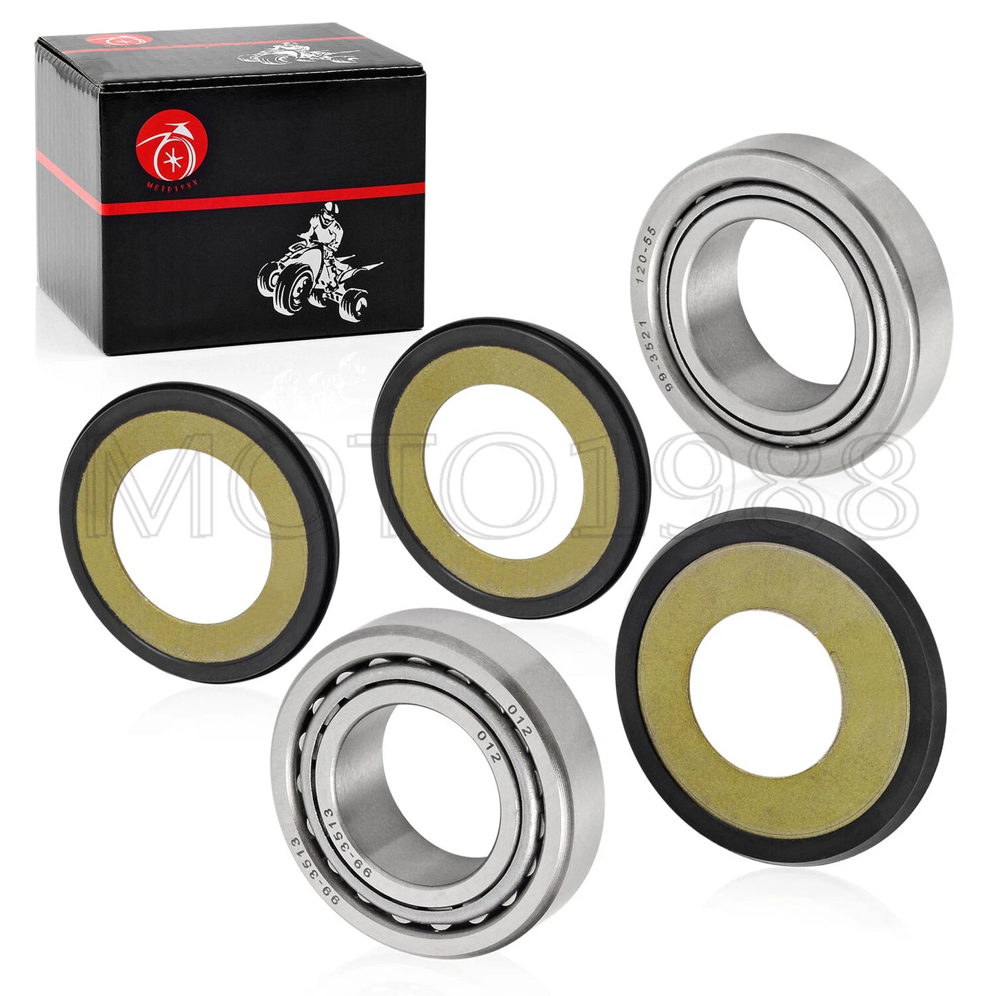Steering Stem Bearing Seal Cover Kit for Yamaha YZ125 YZ250 (1996–2022)