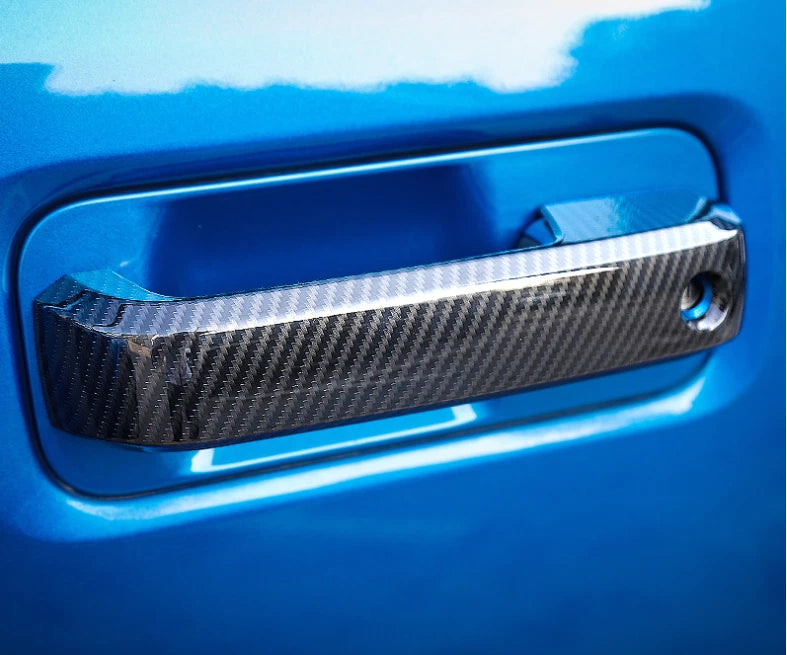 Carbon Fiber Door Handle Lid Cover Trim for Ford F150 2015-2019 (2015-2019)